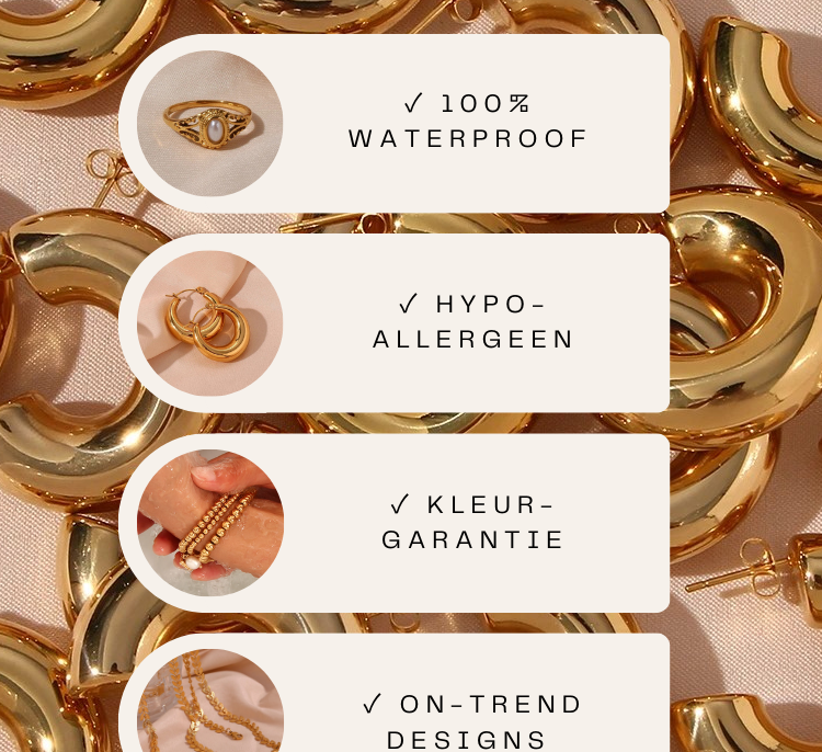 Karlijn Paperclip Chunky Schakelketting Goud - Rosa Jewels