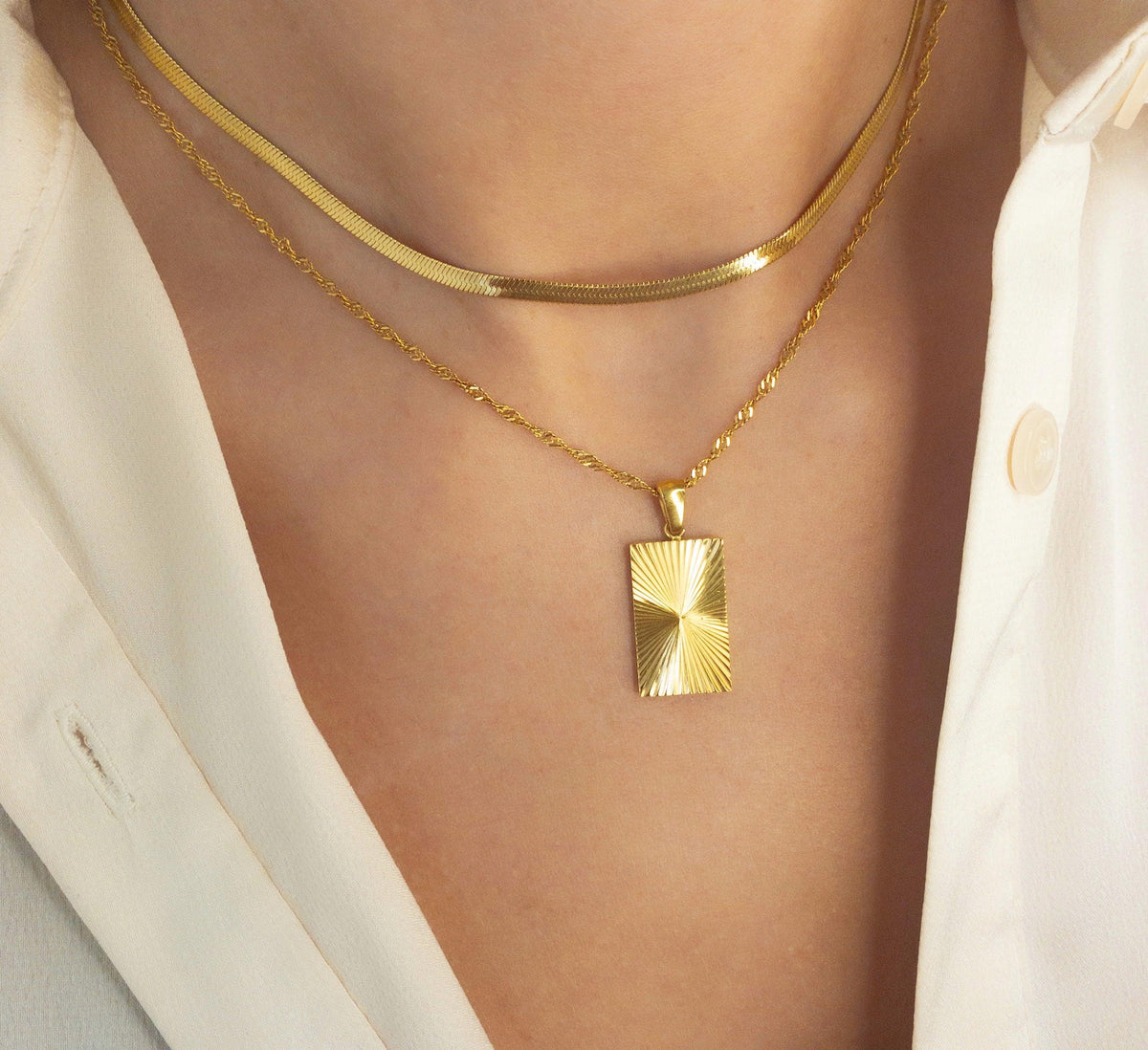 Stella Charm Ketting - Rosa Jewels