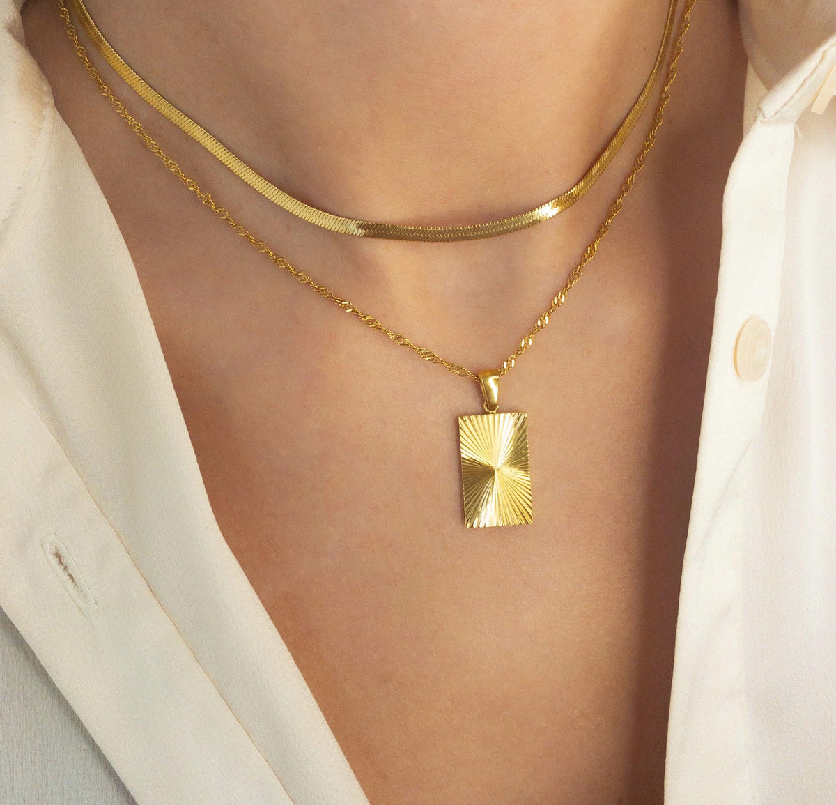 Stella Charm Ketting - Rosa Jewels