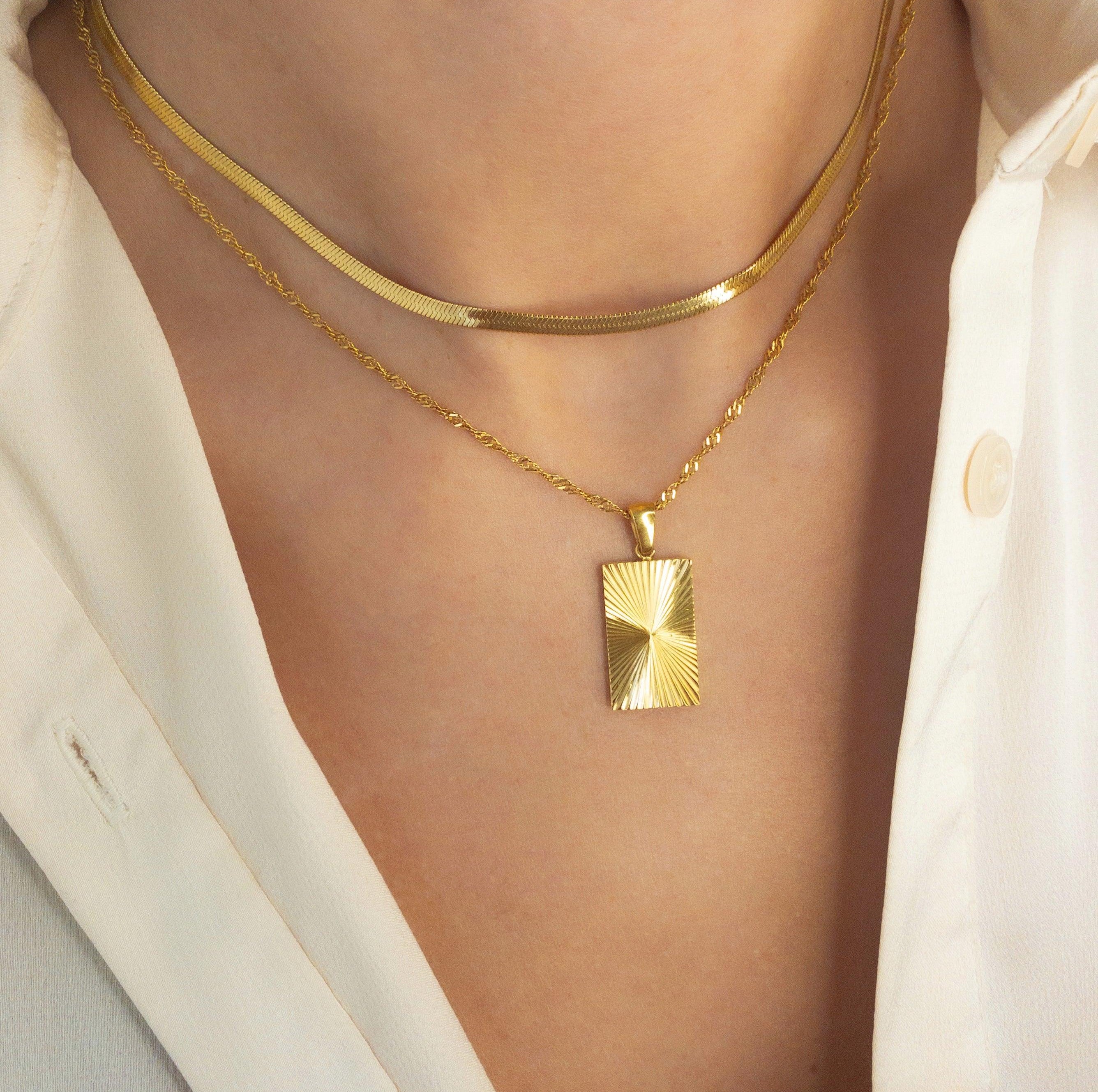 Stella Charm Ketting - Rosa Jewels