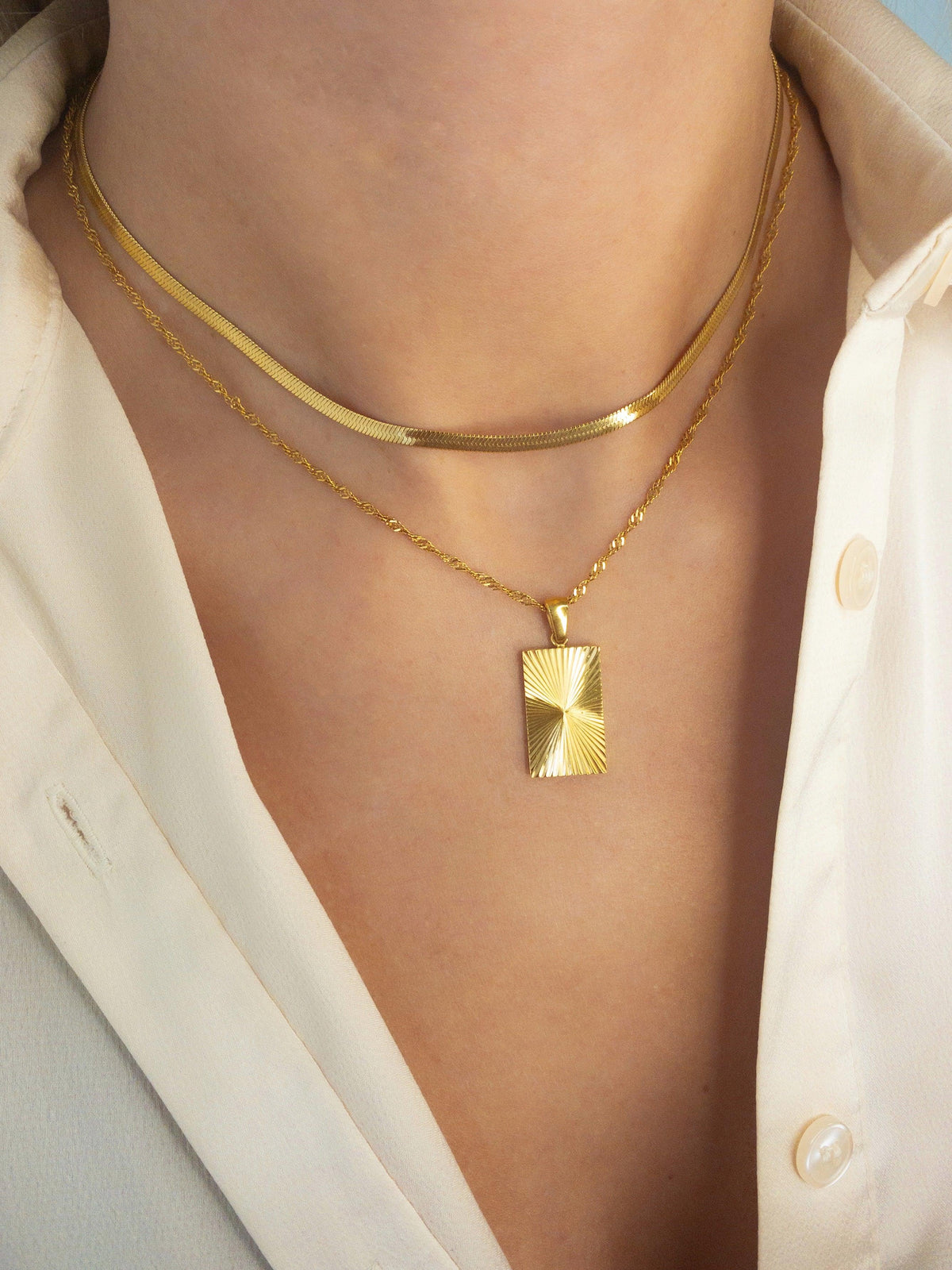 Stella Charm Ketting - Rosa Jewels