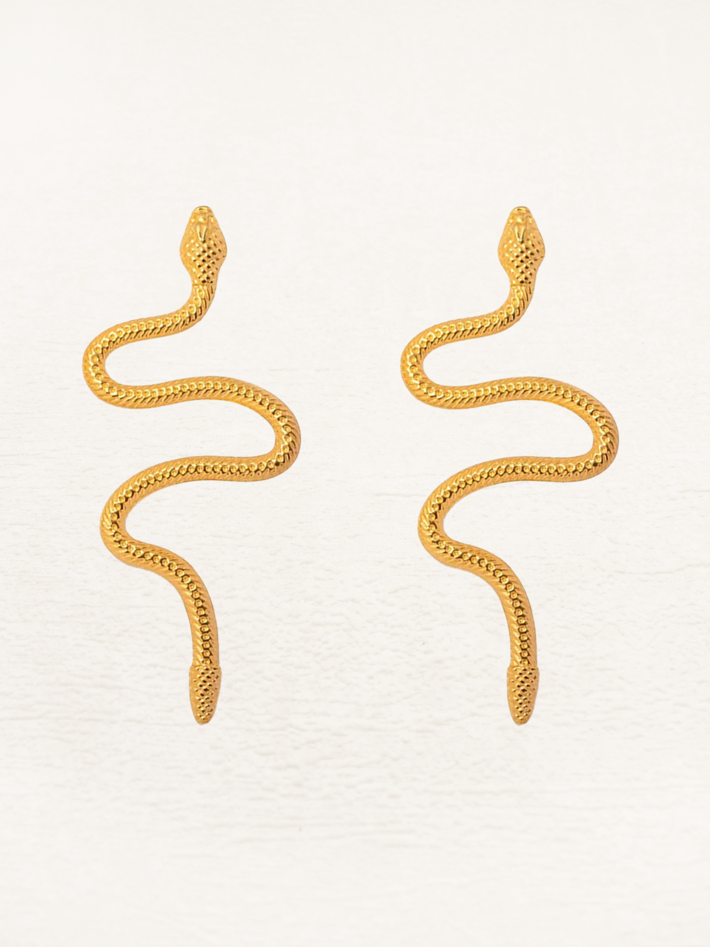 Alessia Statement Snake Oorbellen Goud