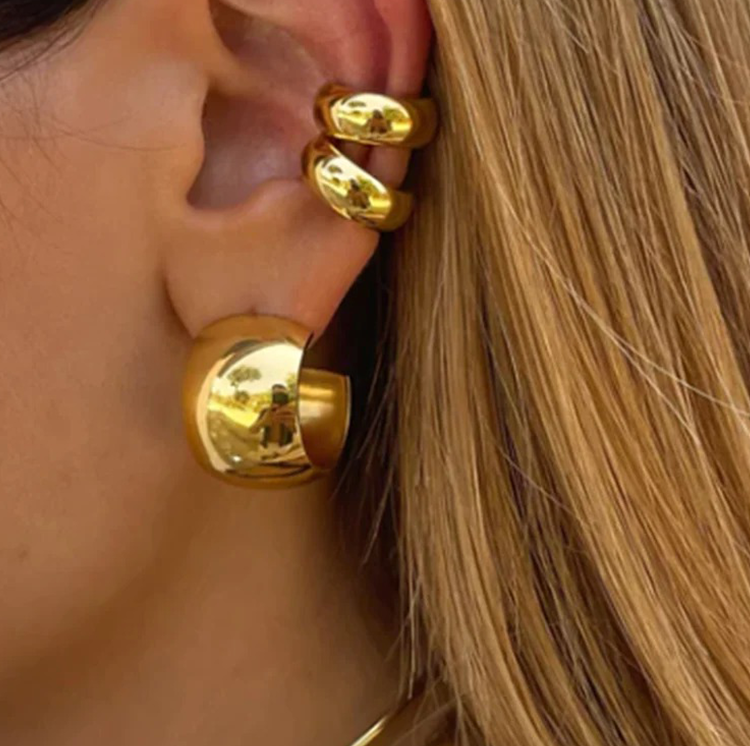 Audrey Ear Cuff Goud - Rosa Jewels