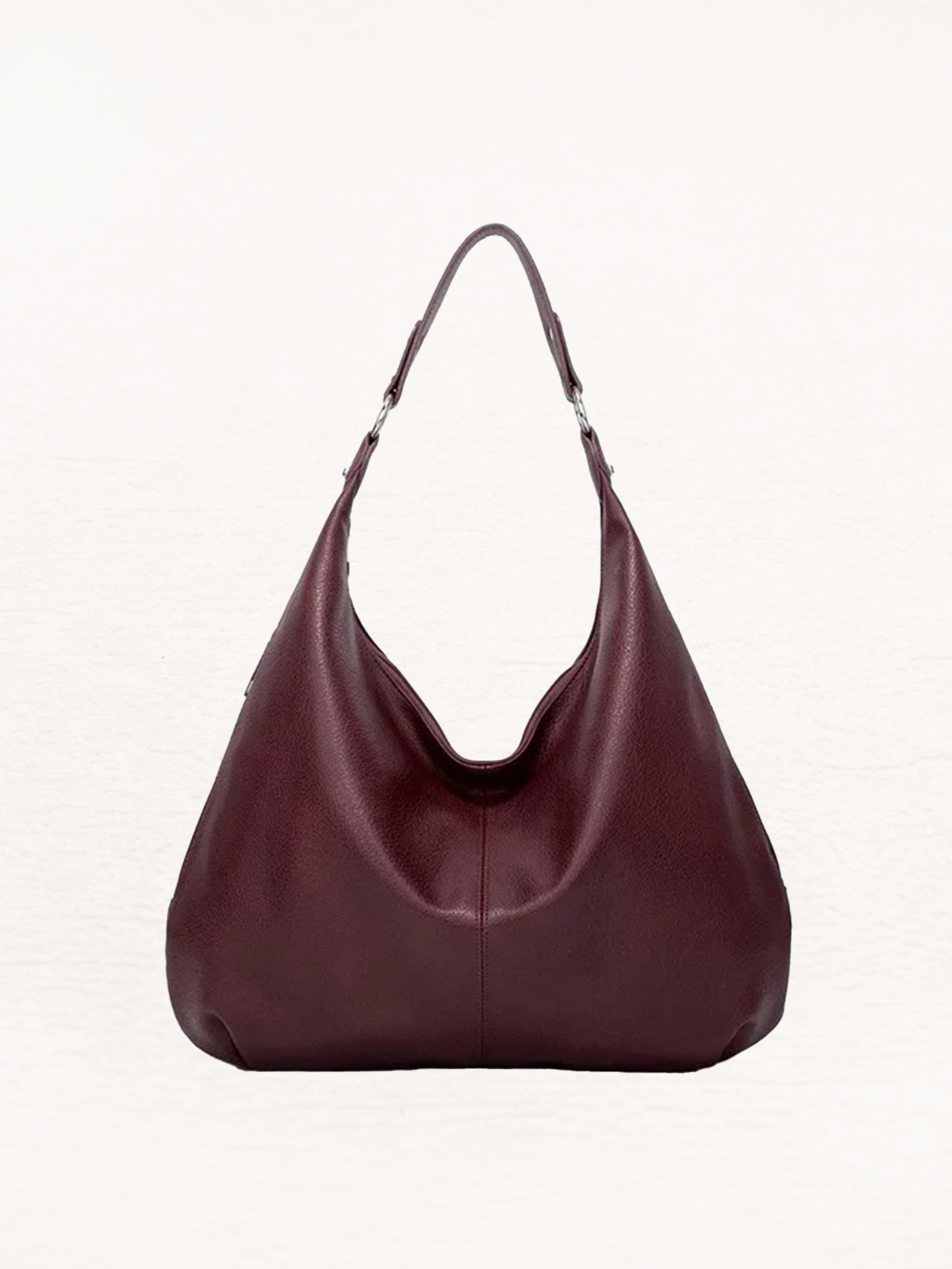Carmen Zachte Leren Schoudertas | Handtas | Design Shopper | Hobo Tas