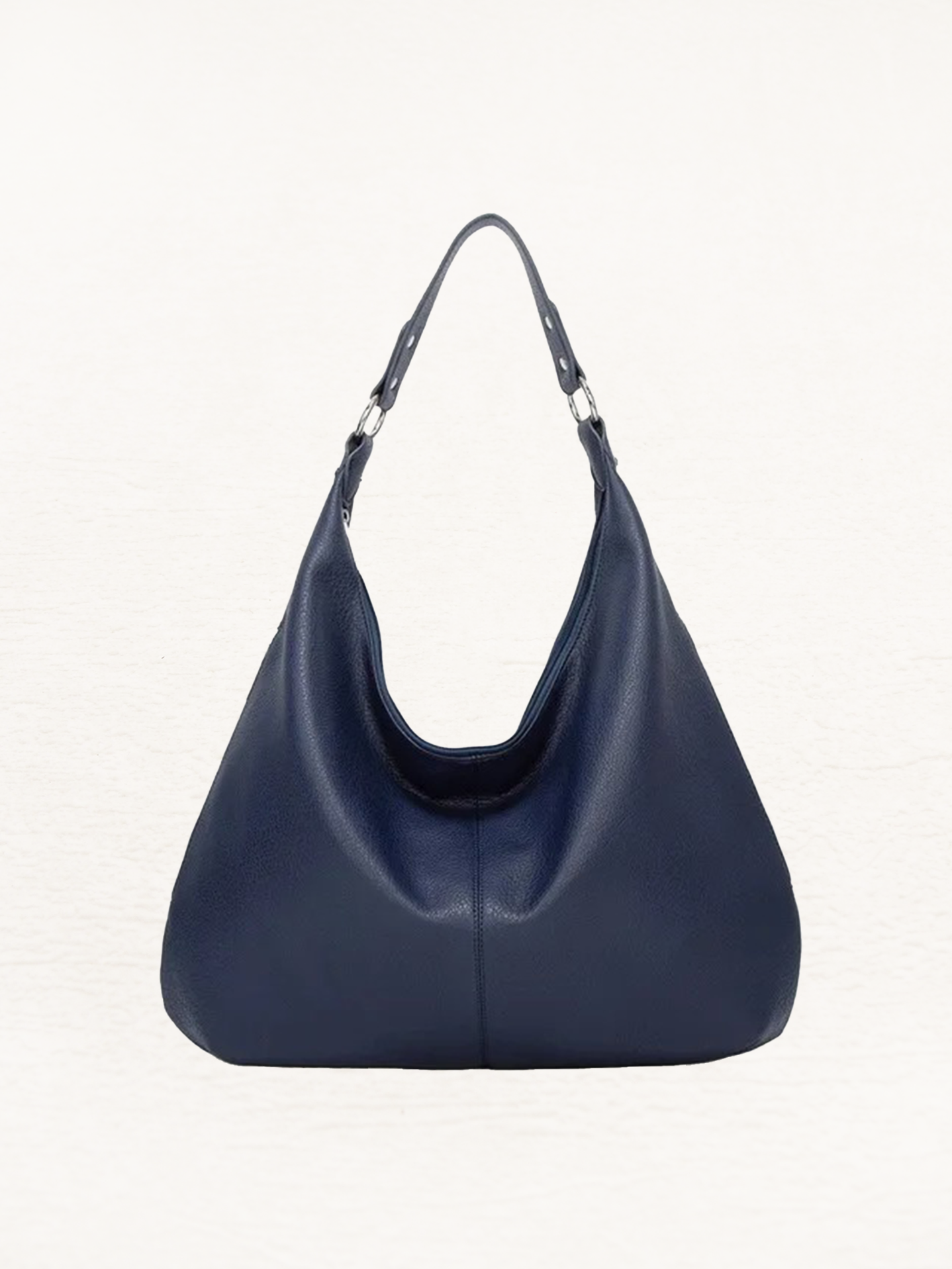 Carmen Zachte Leren Schoudertas | Handtas | Design Shopper | Hobo Tas