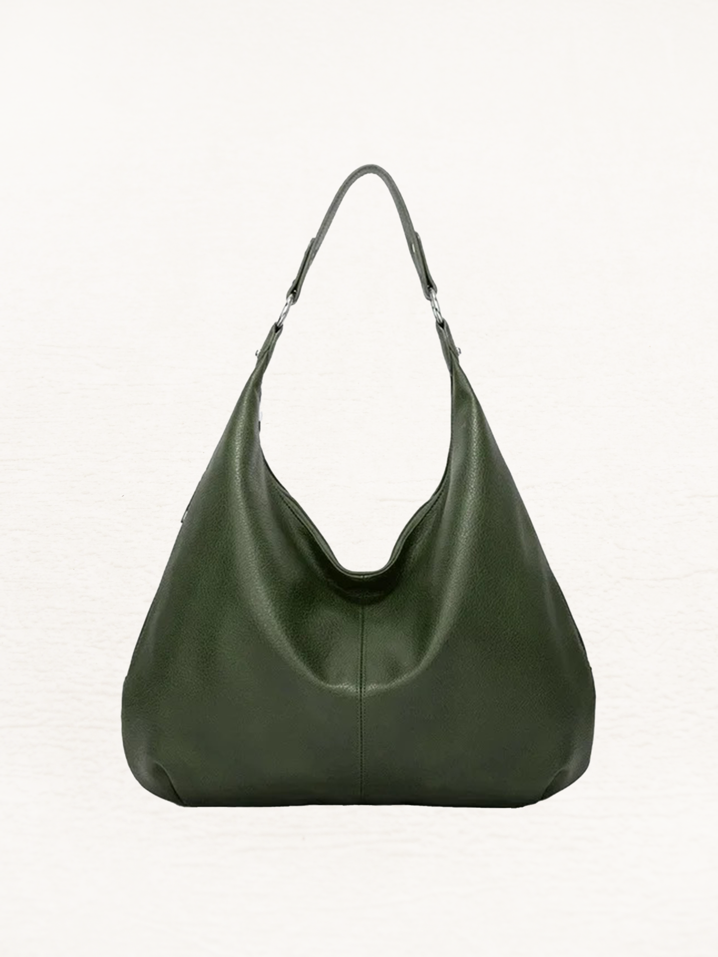 Carmen Zachte Leren Schoudertas | Handtas | Design Shopper | Hobo Tas