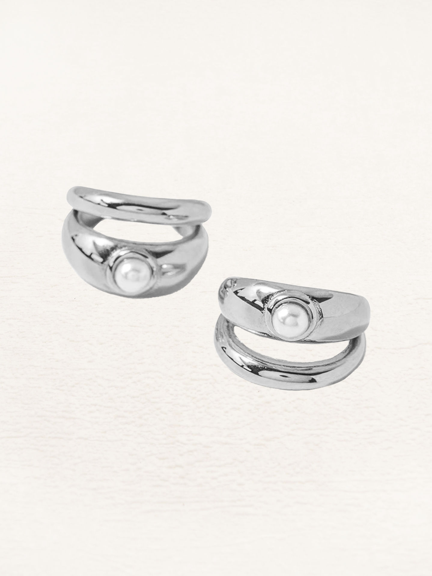 Cheyenne Parel Ear Cuff Zilver