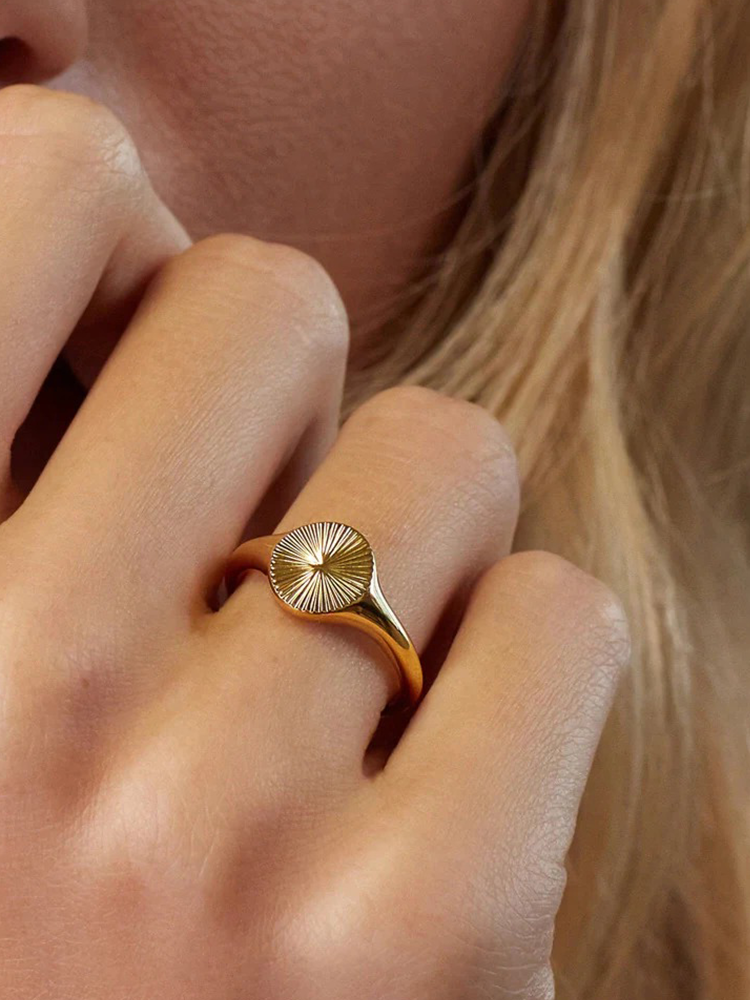 Colet Sun Ring Goud - Rosa Jewels