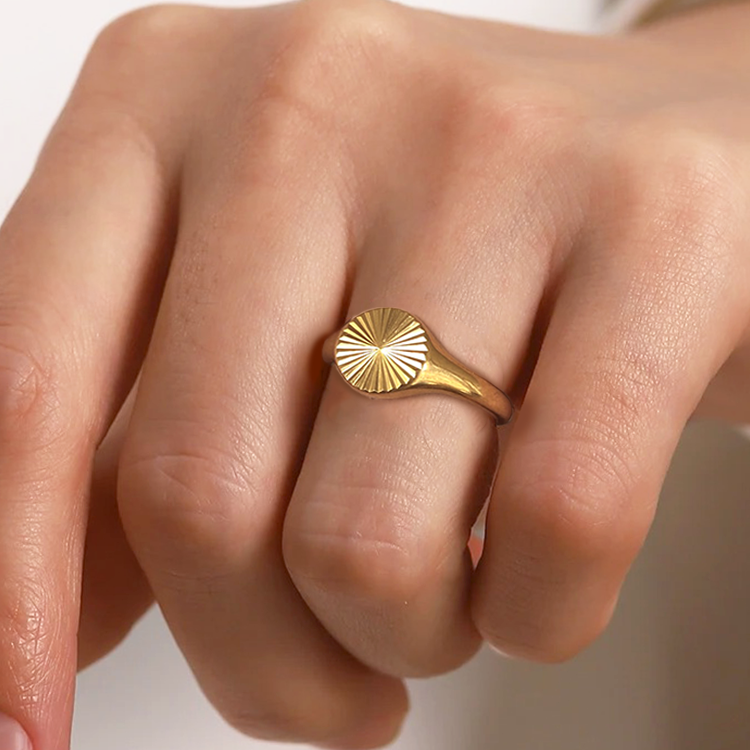 Colet Sun Ring Goud - Rosa Jewels