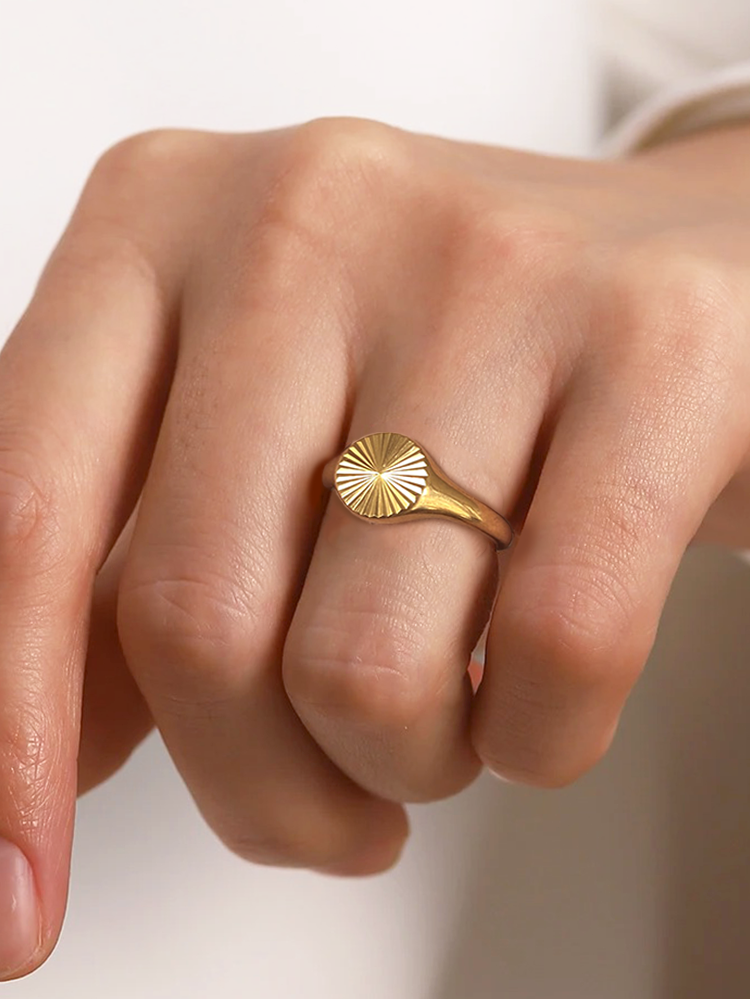 Colet Sun Ring Goud - Rosa Jewels