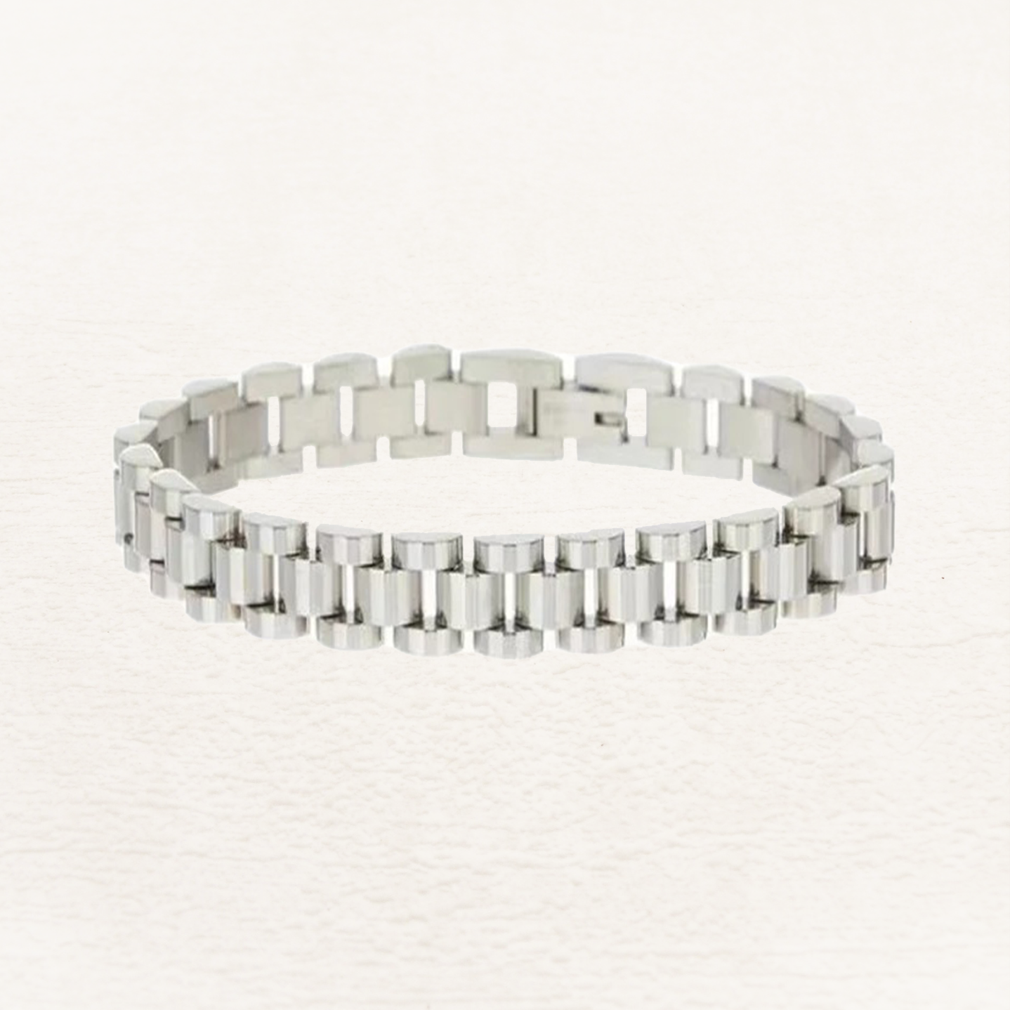 Eveline Schakelarmband Zilver - Rosa Jewels