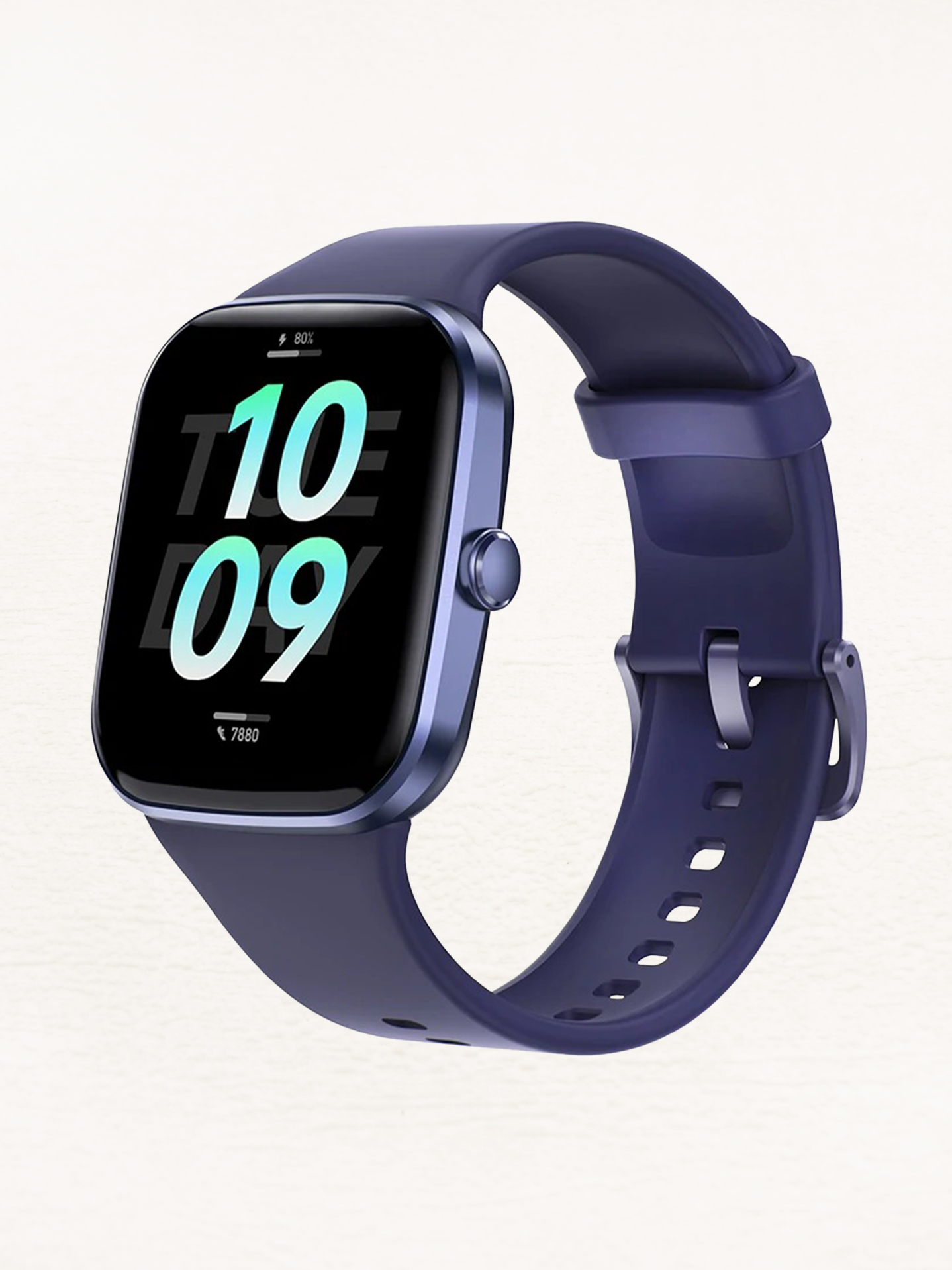 Fenna GPS Smartwatch Met Vierkante Kast | Bluetooth Horloge | Blauw