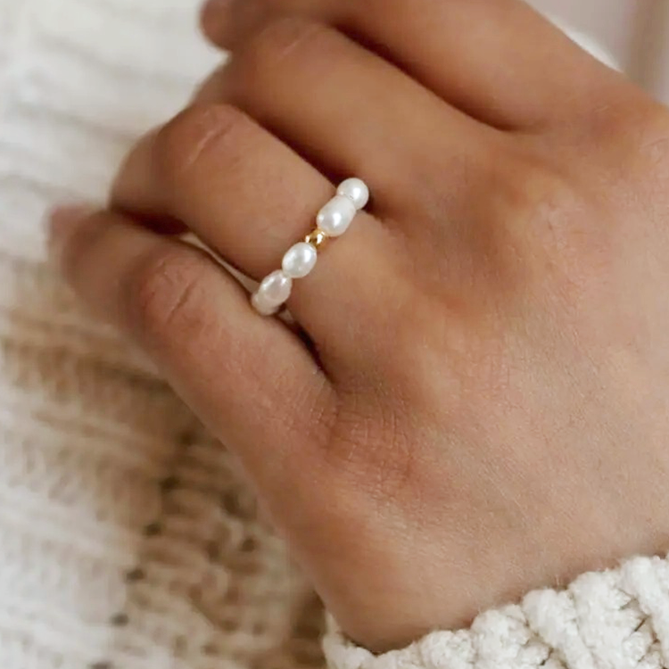 Fenna Parel Anti-Stress Fidget Ring - Rosa Jewels