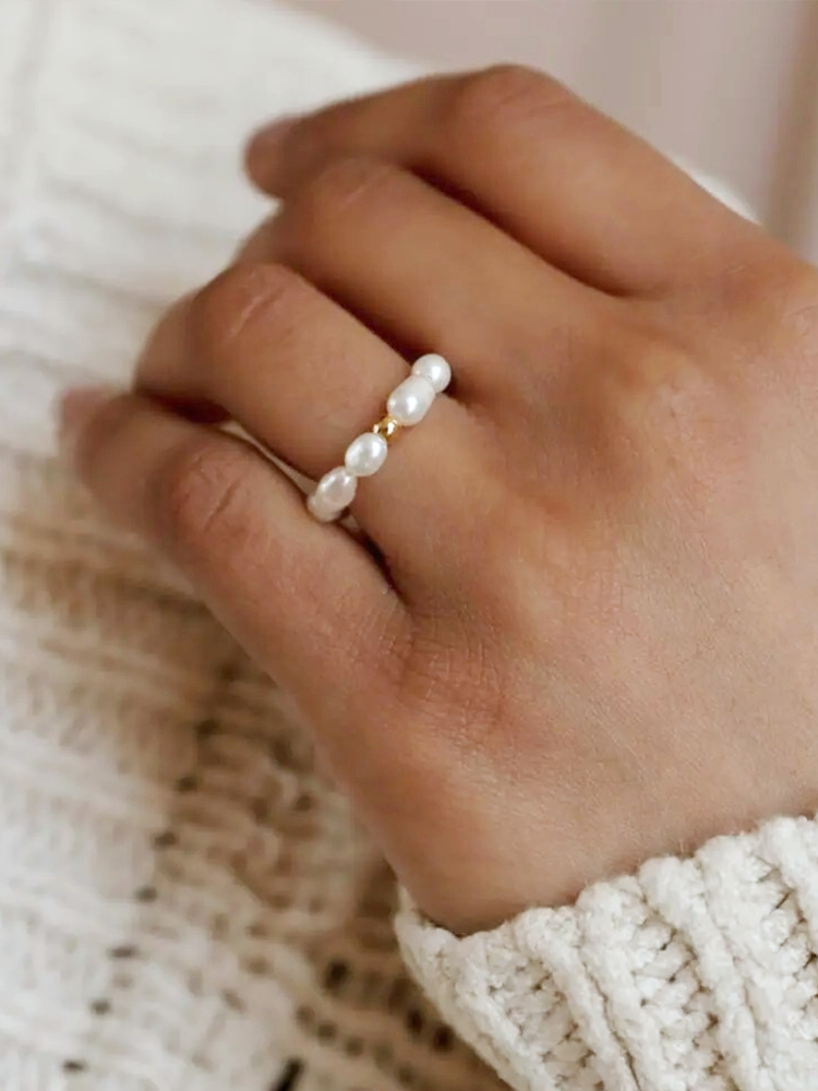 Fenna Parel Anti-Stress Fidget Ring - Rosa Jewels