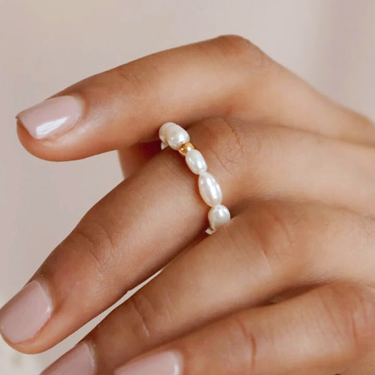 Fenna Parel Anti-Stress Fidget Ring - Rosa Jewels