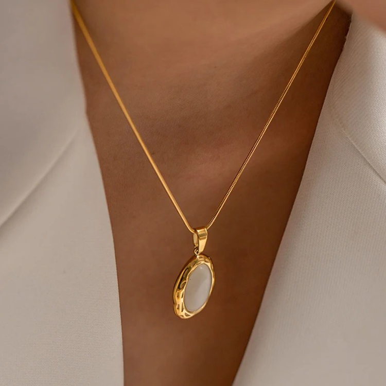 Fleur Opaal Ketting - Rosa Jewels