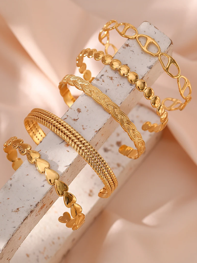 Open Bangle Goud