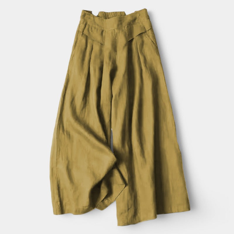Virelle Broek - Women's wide-leg pants loose fit in trendy kleuren