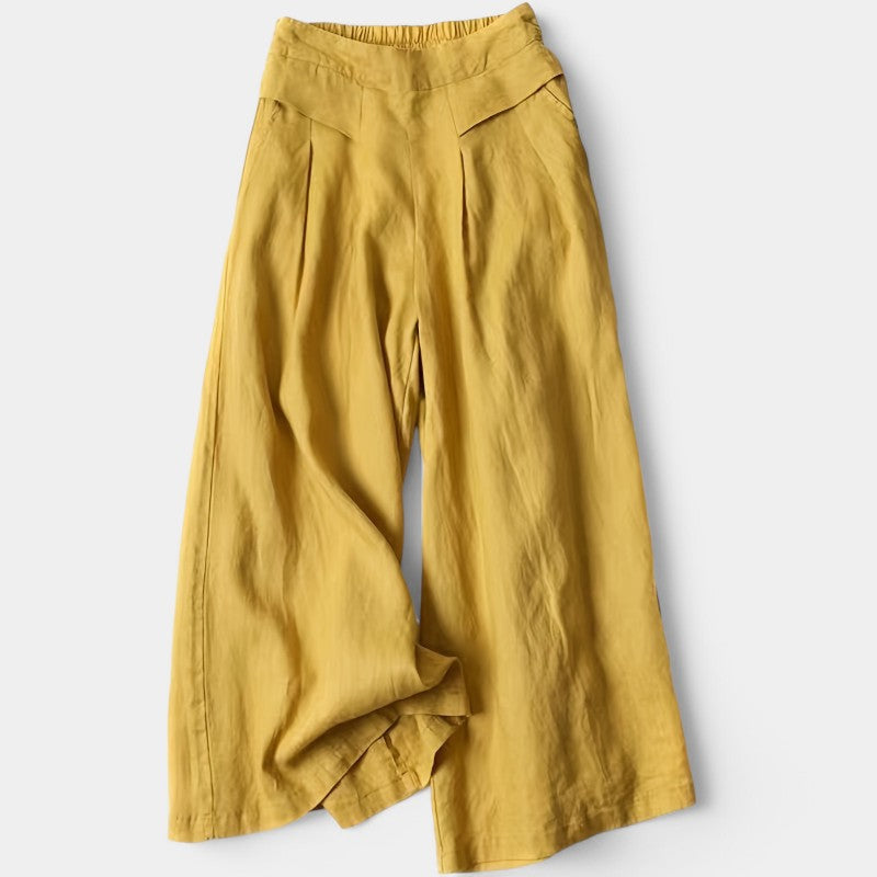 Virelle Broek - Women's wide-leg pants loose fit in trendy kleuren