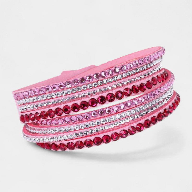 Virelle-Fashion Unisex Bracelet All-year-Virelle Armband - Multi-layer rhinestone band met elegante uitstraling