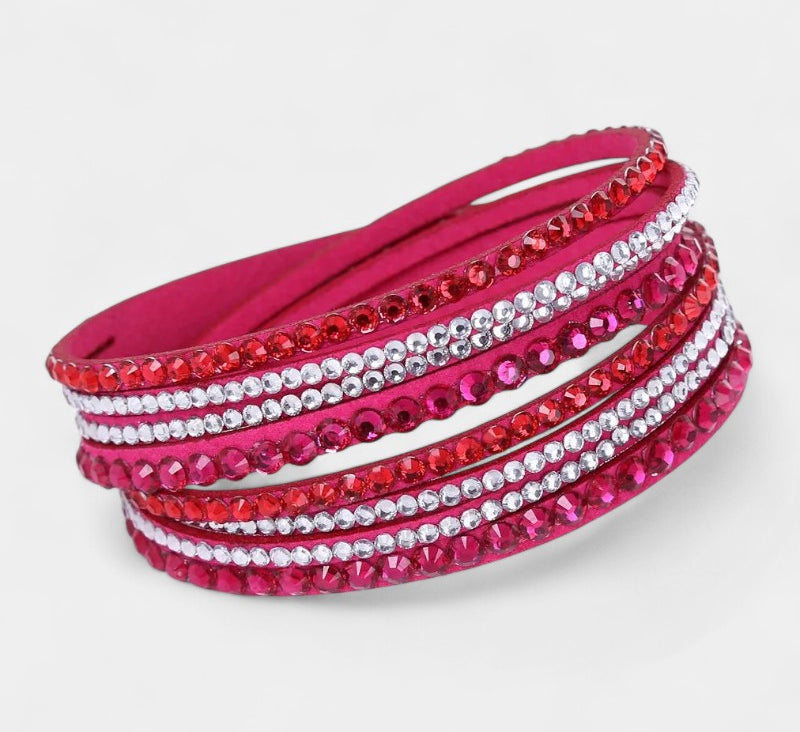 Virelle-Fashion Unisex Bracelet All-year-Virelle Armband - Multi-layer rhinestone band met elegante uitstraling