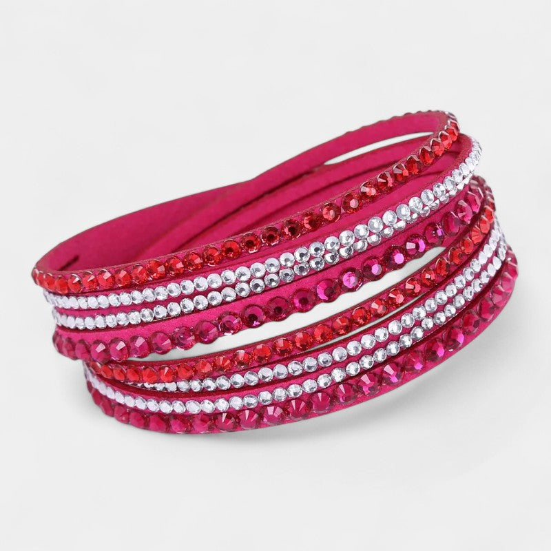 Virelle-Fashion Unisex Bracelet All-year-Virelle Armband - Multi-layer rhinestone band met elegante uitstraling