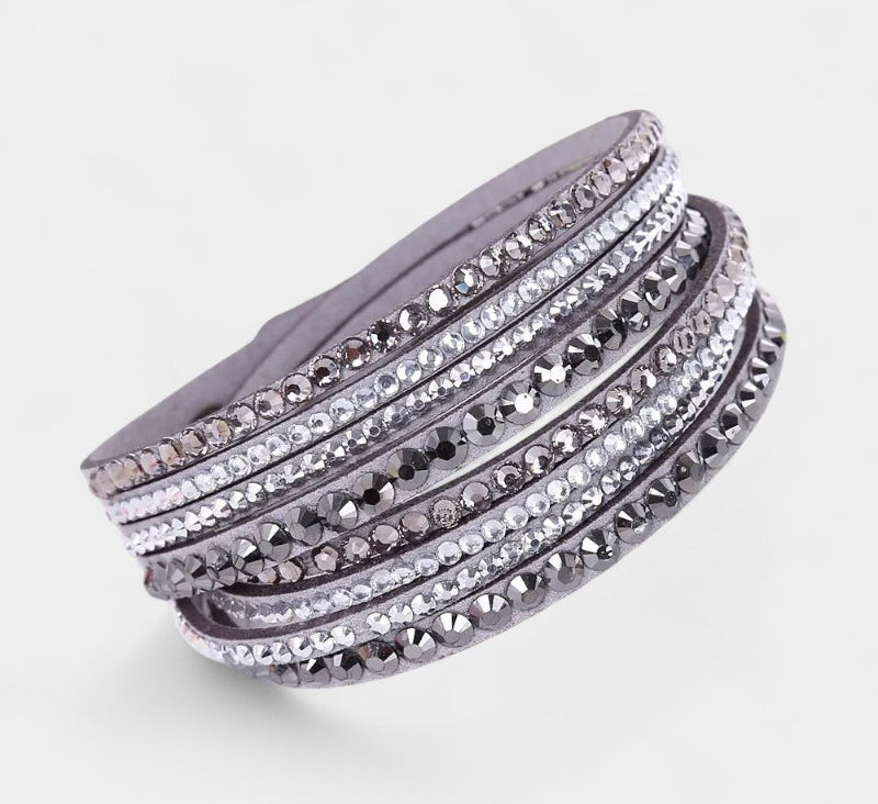 Virelle-Fashion Unisex Bracelet All-year-Virelle Armband - Multi-layer rhinestone band met elegante uitstraling