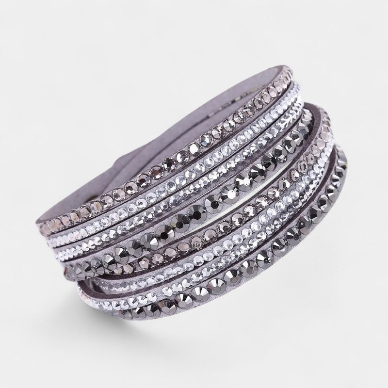 Virelle-Fashion Unisex Bracelet All-year-Virelle Armband - Multi-layer rhinestone band met elegante uitstraling
