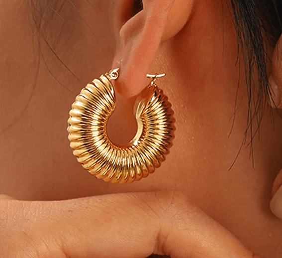 Isabella Statement Hoops - Rosa Jewels