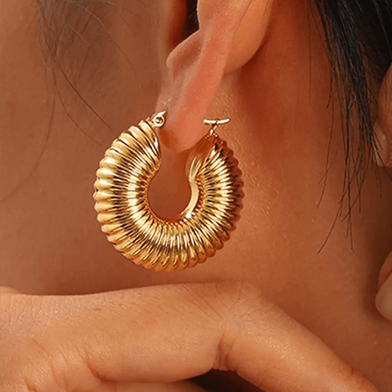 Isabella Statement Hoops - Rosa Jewels