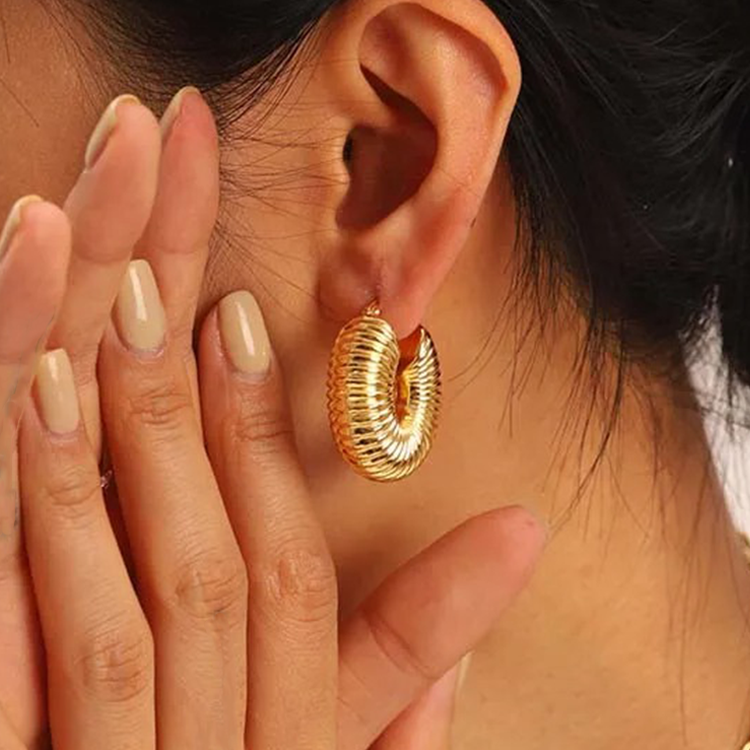 Isabella Statement Hoops - Rosa Jewels