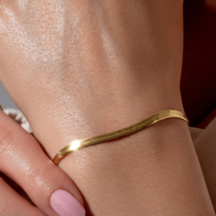 Lily Snake Chain Armband - Rosa Jewels