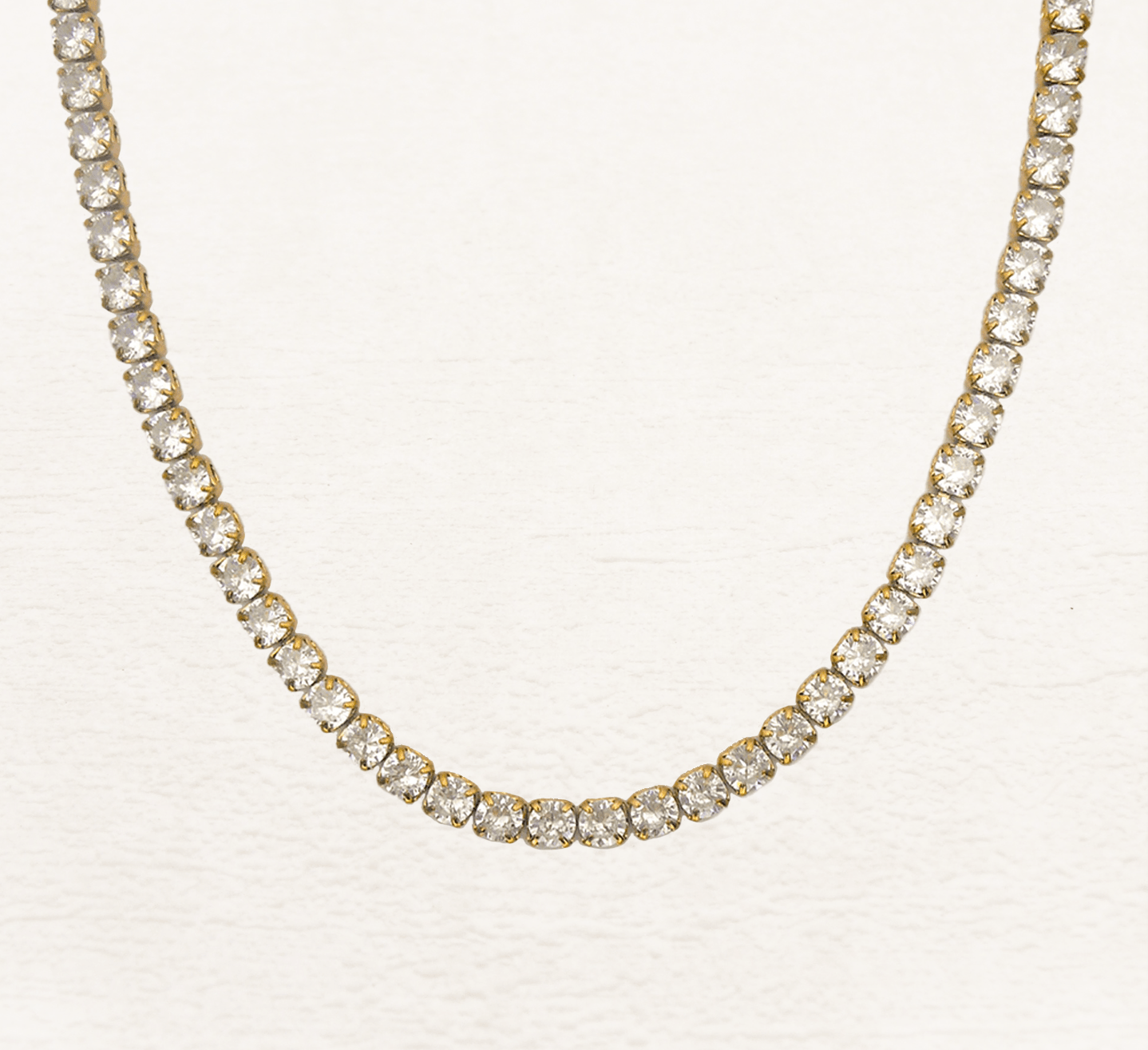 Linnea Tennis Ketting - Rosa Jewels