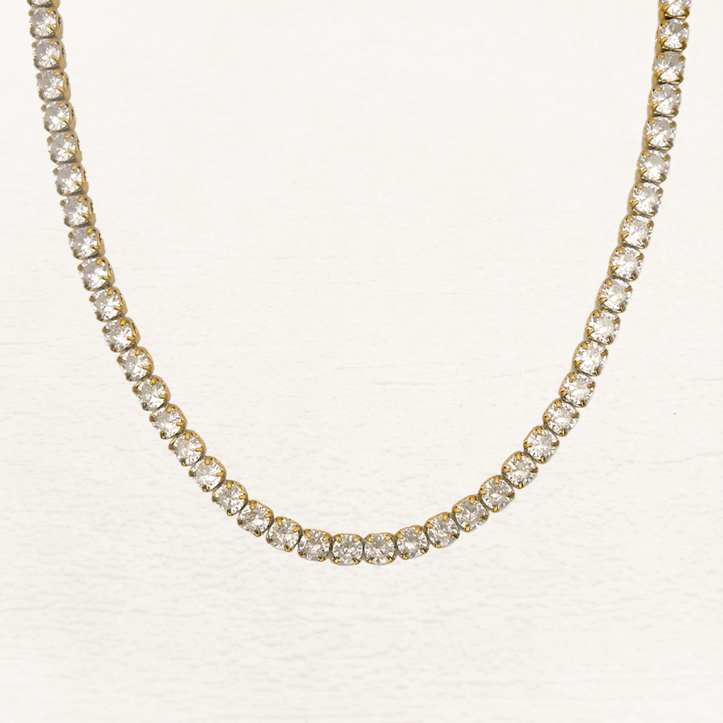 Linnea Tennis Ketting - Rosa Jewels