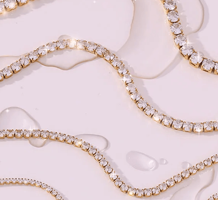 Linnea Tennis Ketting - Rosa Jewels