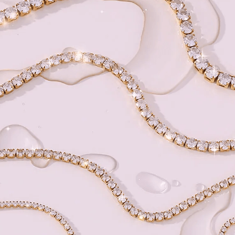 Linnea Tennis Ketting - Rosa Jewels