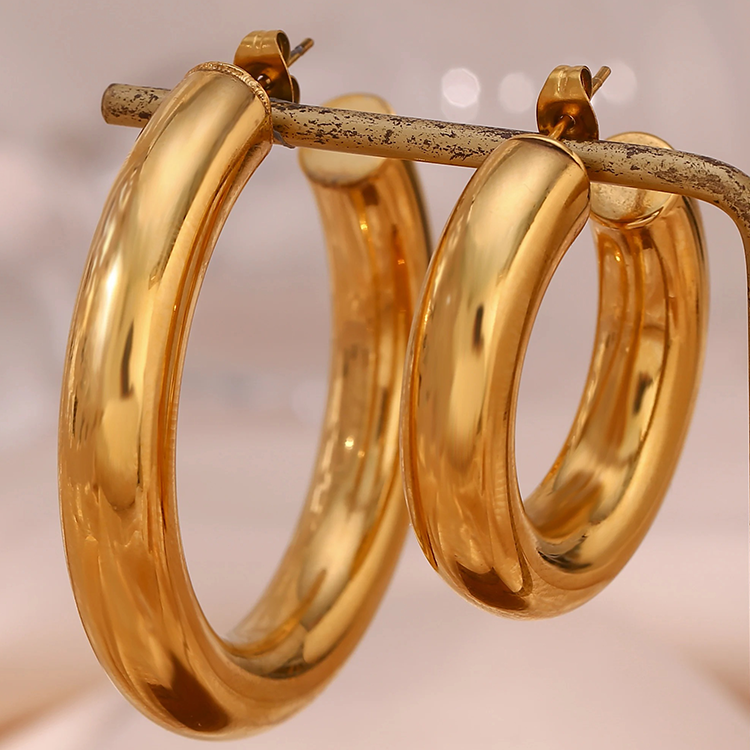 Lisa Oorringen Goud 50 mm - Rosa Jewels