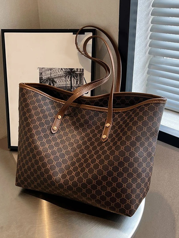 Liselotte Grote Dames Schoudertas | Handtas | Shopper Bruin