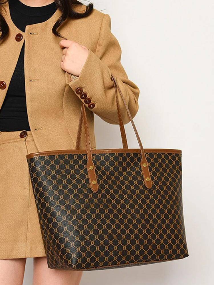 Liselotte Grote Dames Schoudertas | Handtas | Shopper Bruin