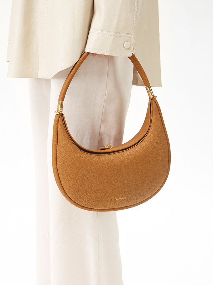 Luna Stijlvolle Leren Handtas | Schoudertas | Ronde Tas Dames | Crossbody Tas
