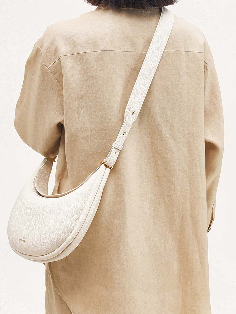 Luna Stijlvolle Leren Handtas | Schoudertas | Ronde Tas Dames | Crossbody Tas