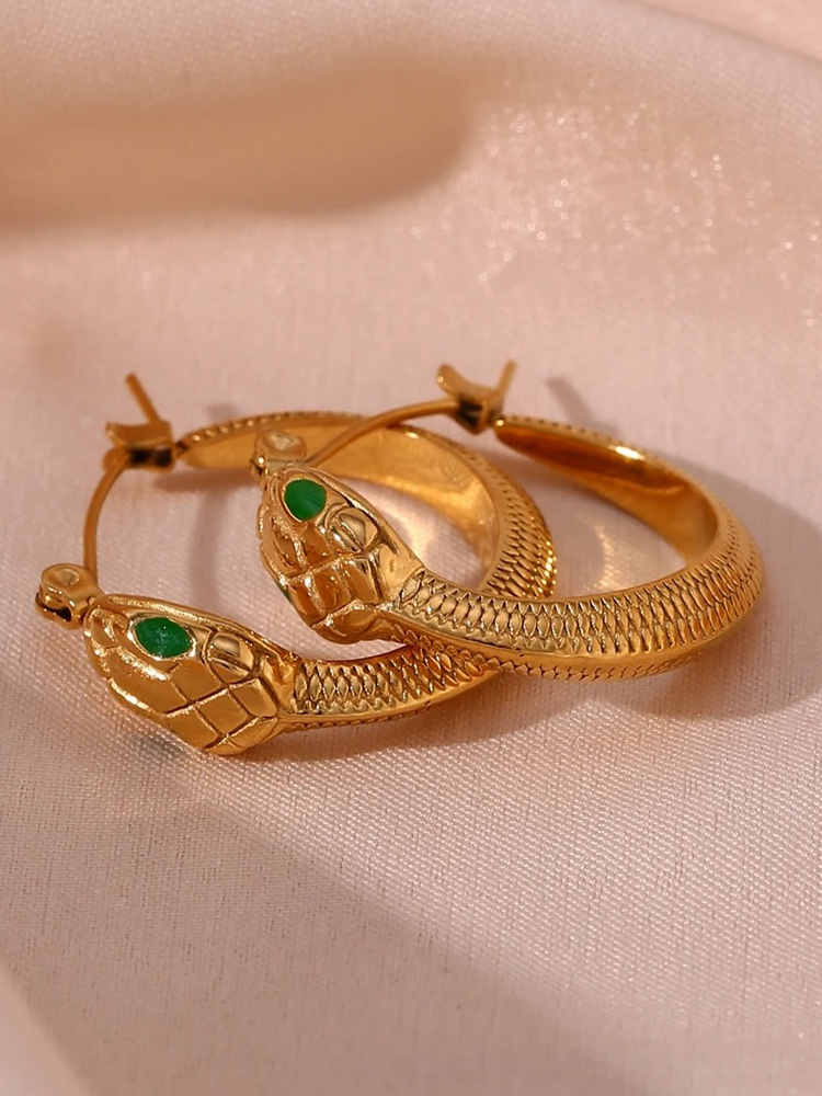 Manon Snake Oorringen Goud