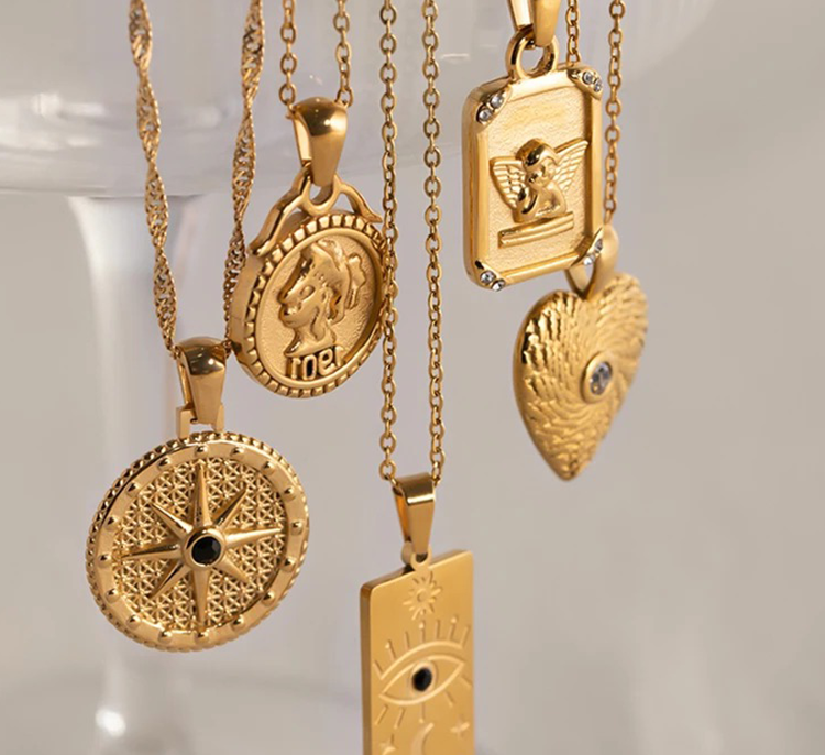 Milou Angel Charm Ketting - Rosa Jewels