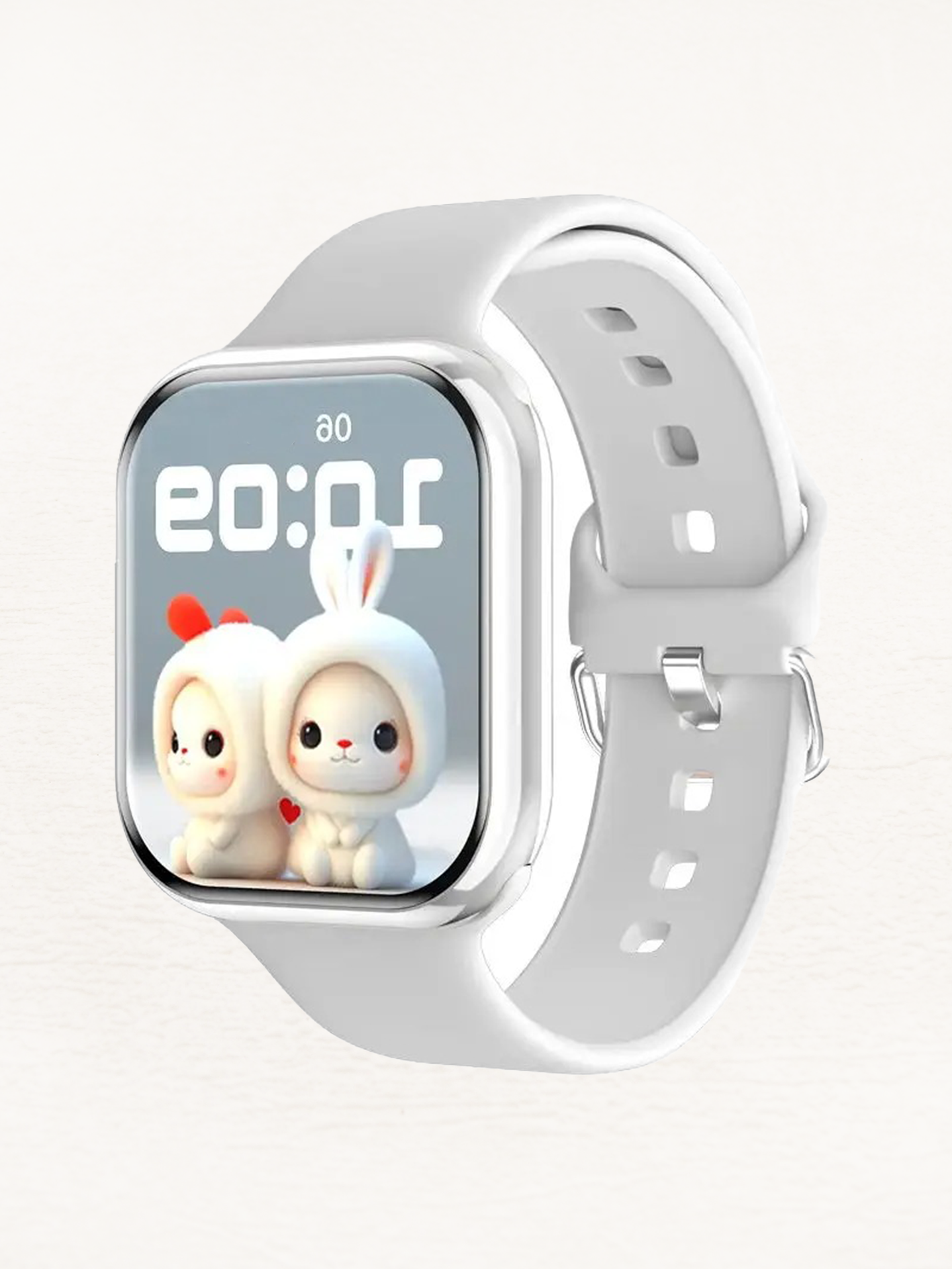 Mirabella Smartwatch Horloge Vierkant - Wit