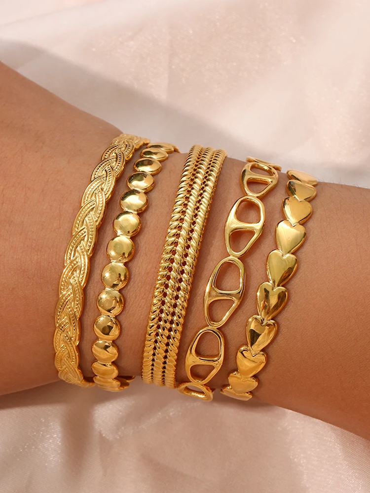 Open Bangle Goud