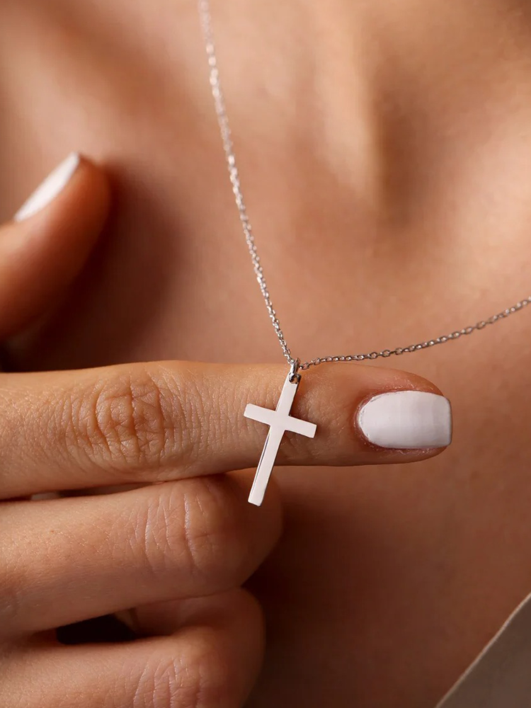 Nora Minimalistische Kruis Ketting