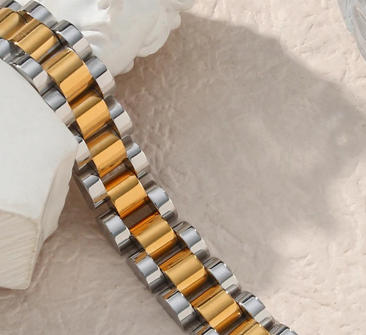 Nora Schakelarmband Goud-Zilver - Rosa Jewels