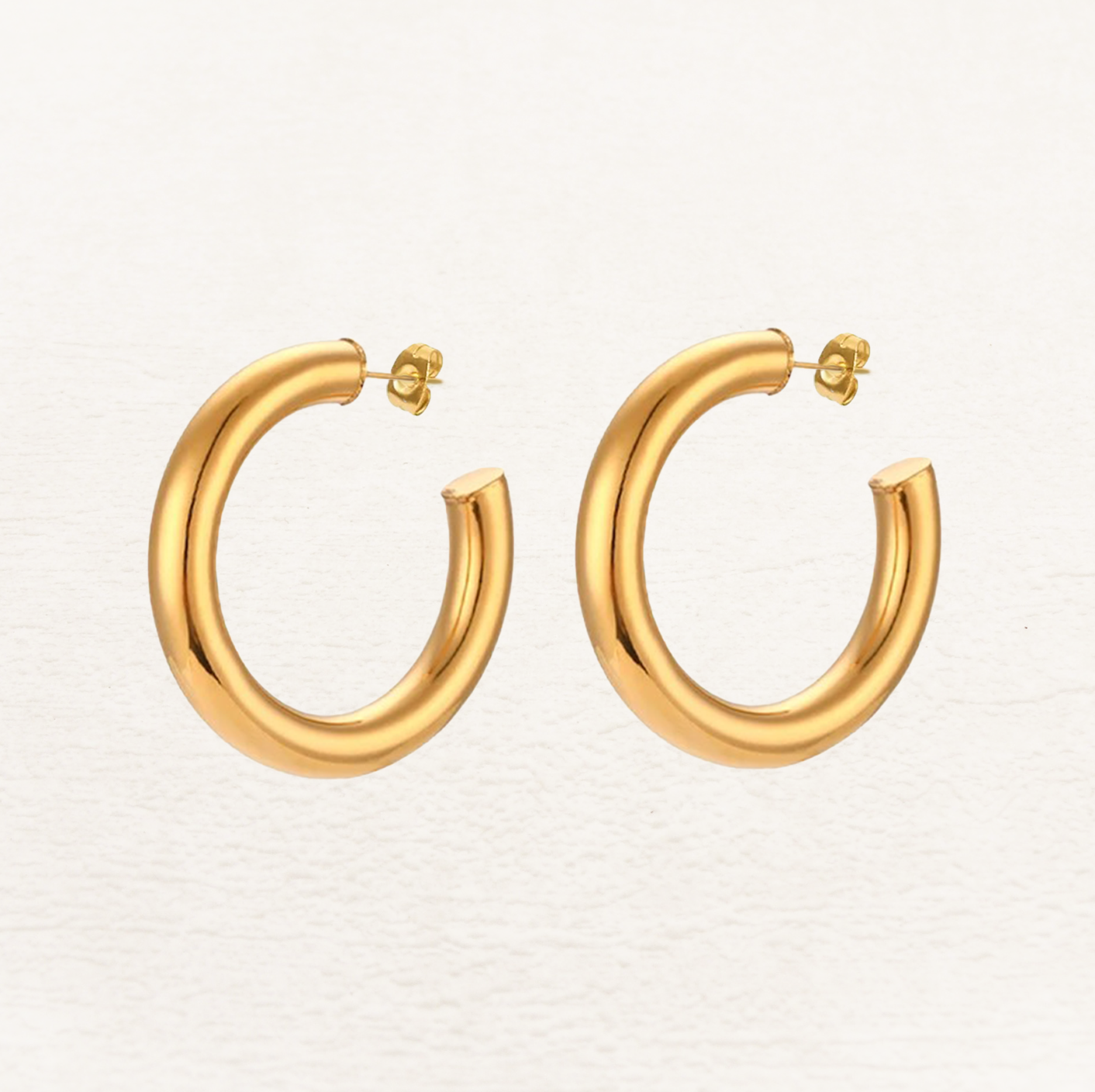 Demi Hoops 50 mm - Rosa Jewels