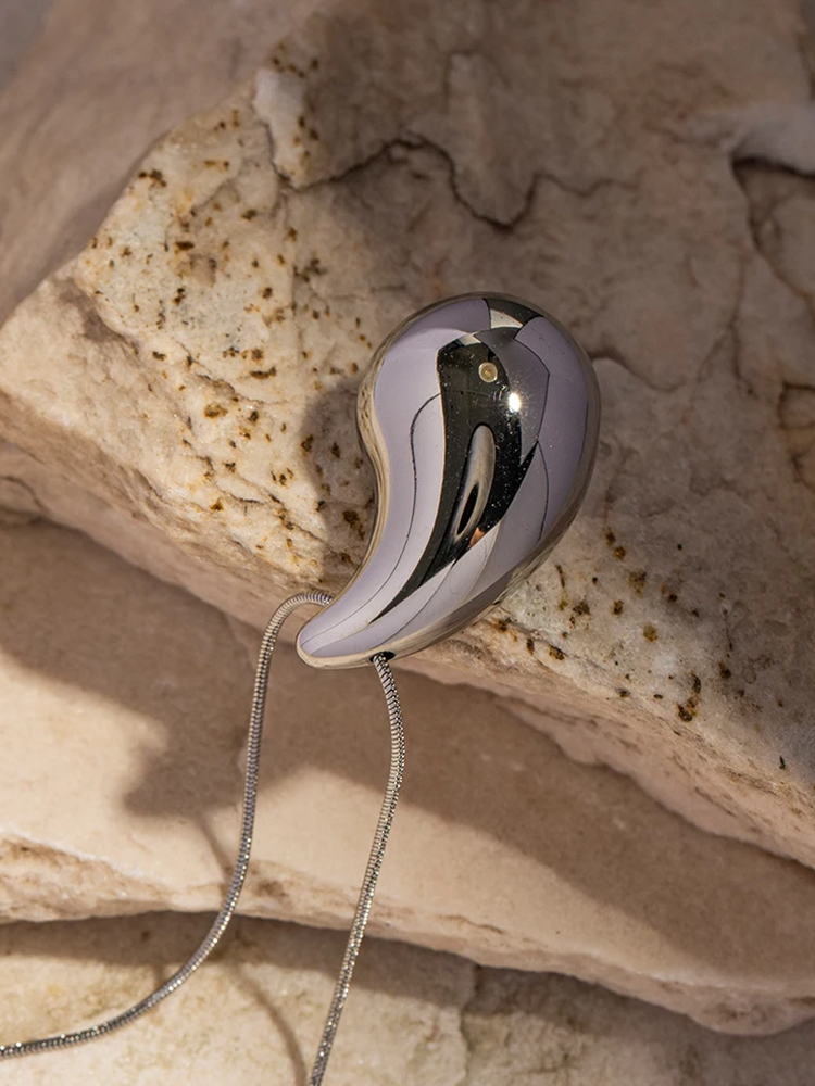 Pascalle Druppel Hanger Ketting Zilver