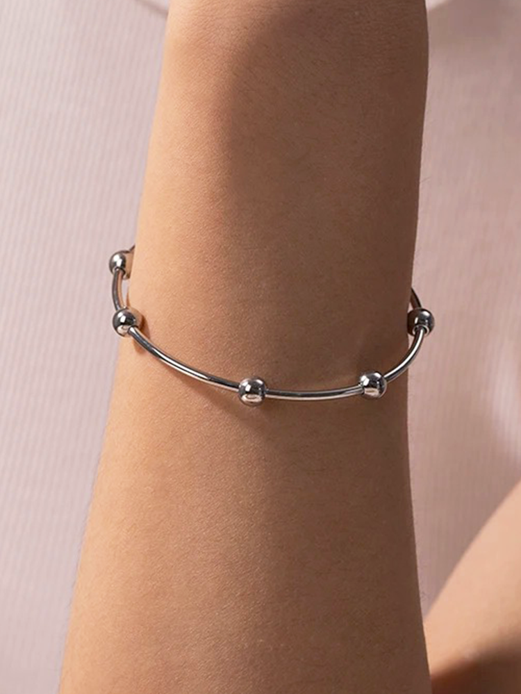 Rosalien Kraal Bangle Armband Zilver